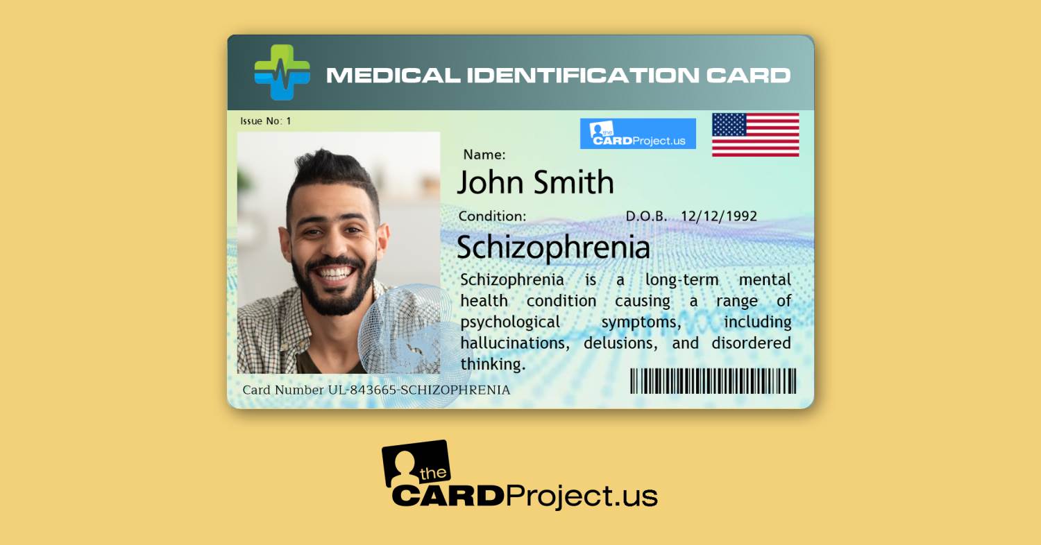 Schizophrenia Premium Medical Card (FRONT)